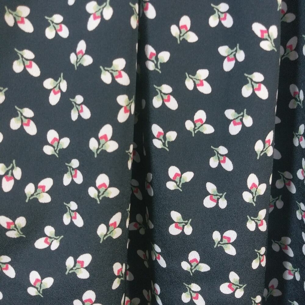 Ventti Black Sleeveless Dress Floral Print With Pockets Size L - Picture 3 of 8